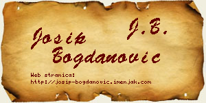 Josip Bogdanović vizit kartica